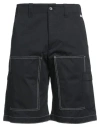 Msgm Man Shorts & Bermuda Shorts Black Size 34 Cotton
