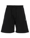 Msgm Man Shorts & Bermuda Shorts Black Size Xl Cotton In Black