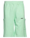 Msgm Man Shorts & Bermuda Shorts Green Size M Organic Cotton