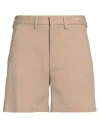 Msgm Man Shorts & Bermuda Shorts Khaki Size 32 Viscose, Polyester, Elastane In Beige