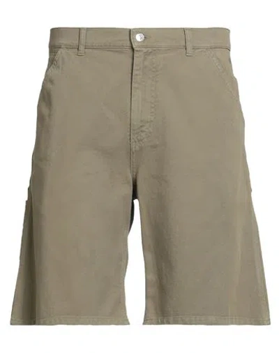 Msgm Man Shorts & Bermuda Shorts Khaki Size 38 Cotton In Sand