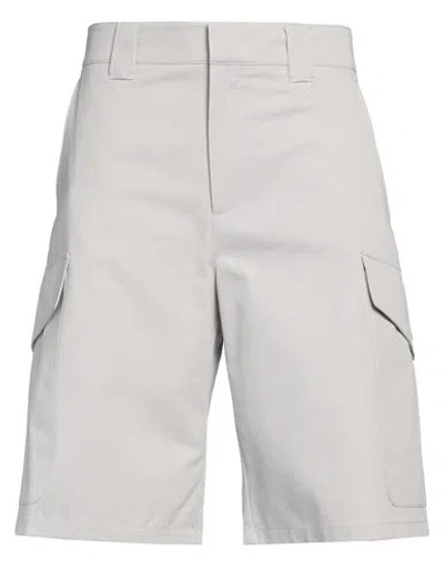 Msgm Man Shorts & Bermuda Shorts Light Grey Size 36 Cotton