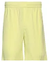 Msgm Man Shorts & Bermuda Shorts Lime Green Size 34 Lyocell, Polyester