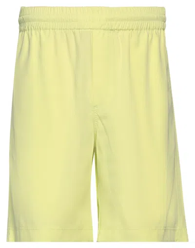 Msgm Man Shorts & Bermuda Shorts Lime Green Size 34 Lyocell, Polyester
