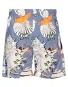 Msgm Man Shorts & Bermuda Shorts Mauve Size 28 Cotton In Purple