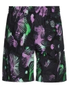 Msgm Man Shorts & Bermuda Shorts Mauve Size 36 Cotton In Purple