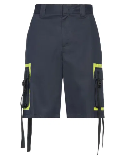 MSGM MSGM MAN SHORTS & BERMUDA SHORTS MIDNIGHT BLUE SIZE 28 COTTON