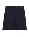 Msgm Man Shorts & Bermuda Shorts Midnight Blue Size 32 Viscose, Polyester, Elastane