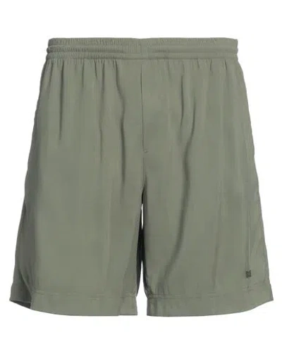 Msgm Man Shorts & Bermuda Shorts Military Green Size 36 Viscose, Polyester