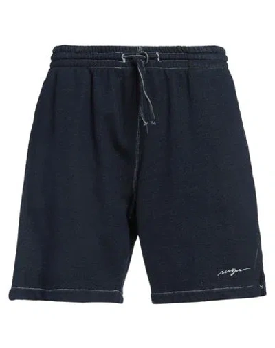 Msgm Man Shorts & Bermuda Shorts Navy Size M Cotton