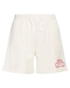 Msgm Man Shorts & Bermuda Shorts Off White Size Xl Cotton In Off White