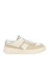 Msgm Man Sneakers Beige Size 9 Textile Fibers In Beige