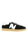 Msgm Retro Suede Sneakers For Men In Black