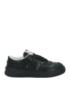 Msgm Panelled Low-top Sneakers In Black