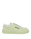 Msgm Man Sneakers Light Green Size 13 Leather