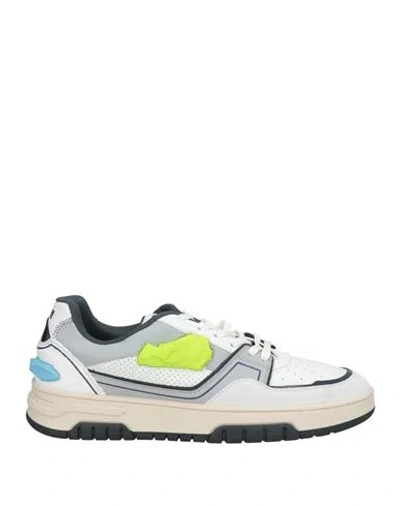 Msgm Man Sneakers Off White Size 9 Leather
