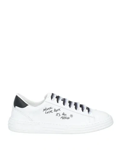 Msgm Man Sneakers White Size 9 Leather
