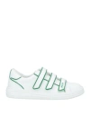 Msgm Man Sneakers White Size 9 Leather In White