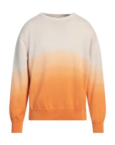 Msgm Man Sweater Beige Size Xl Cotton