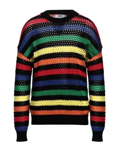 MSGM MSGM MAN SWEATER BLACK SIZE M COTTON