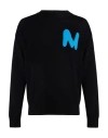 Msgm Creneck Pullover In Black