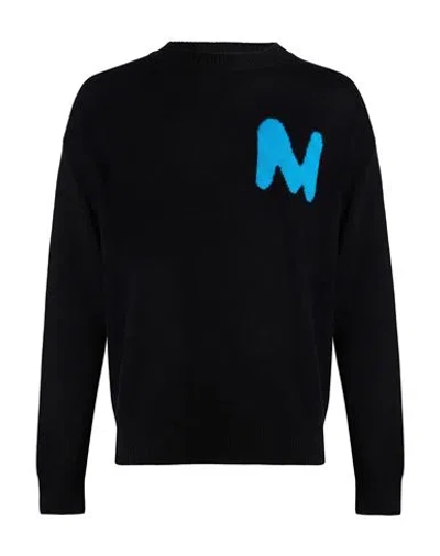 MSGM MSGM MAN SWEATER BLACK SIZE XL MERINO WOOL, CASHMERE