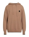 Msgm Man Sweater Camel Size Xl Wool, Cashmere In Brown