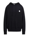 Msgm Man Sweater Midnight Blue Size Xl Wool, Cashmere In Black