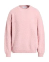 Msgm Man Sweater Pink Size M Acrylic, Wool, Alpaca Wool In Pink