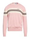 Msgm Man Sweater Pink Size Xl Virgin Wool, Acrylic
