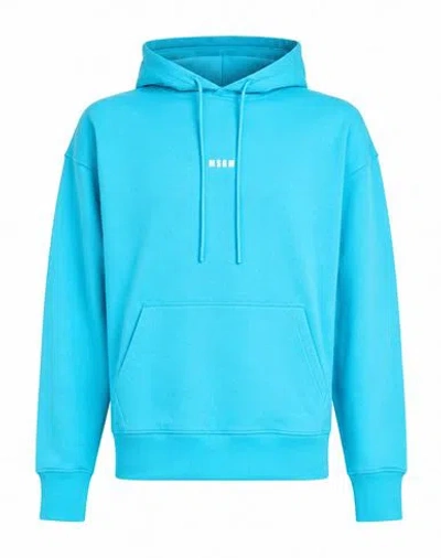 Msgm Man Sweatshirt Azure Size Xs Cotton In Blue