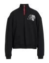 Msgm Man Sweatshirt Black Size M Cotton In Black