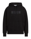 Msgm Cotton T-shirt With Front Printed Logo In Black