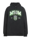 Msgm Man Sweatshirt Black Size L Cotton