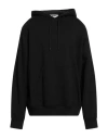 Msgm Man Sweatshirt Black Size Xl Cotton