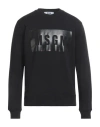 Msgm Man Sweatshirt Black Size Xl Cotton