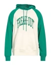 Msgm Man Sweatshirt Emerald Green Size Xl Cotton In Green