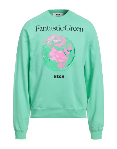 Msgm Sweatshirts In Green