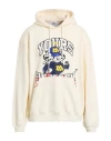 Msgm Man Sweatshirt Ivory Size M Cotton In White