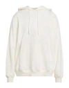 Msgm Man Sweatshirt Ivory Size M Cotton In White