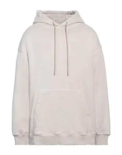 Msgm Man Sweatshirt Light Grey Size Xl Cotton