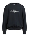 Msgm Man Sweatshirt Midnight Blue Size M Cotton In Blue