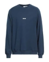 Msgm Man Sweatshirt Navy Blue Size L Cotton