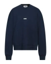 Msgm Man Sweatshirt Navy Size L Cotton In Navy