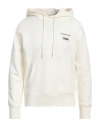 Msgm Man Sweatshirt Off White Size L Organic Cotton