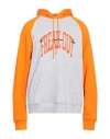 Msgm Man Sweatshirt Orange Size L Cotton
