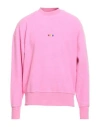 Msgm Man Sweatshirt Pink Size Xl Cotton In Pink