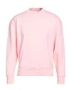 Msgm Man Sweatshirt Pink Size Xs Cotton