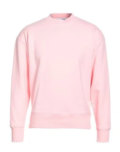 Msgm Man Sweatshirt Pink Size Xs Cotton