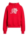 Msgm Man Sweatshirt Red Size Xl Cotton